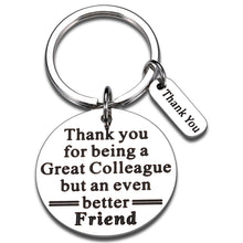 Load image into Gallery viewer, Coworker Leaving Gifts for Women Employee Thank You Gifts Inspirational Keychain for Men Colleague Team Appreciation Gifts from Boss Leaving Retirement Farewell Christmas Coworker Gifts
