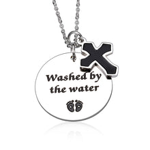 Load image into Gallery viewer, First Communion Baptism Gifts for Boys Girls Goddaughter Godson Cross Pendant Christian Gifts for Godchild Girl Adult Baptism Gifts for Women Men Religious Gifts
