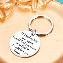 Load image into Gallery viewer, Christmas Valentine&#39;s Day Gifts for Husband Wife Romantic Keychain from Girlfriend Boyfriend Birthday Gifts for Groom Bride Fiancé Fiancée Couples Anniversary Present for Hubby Wifey Him Her Women
