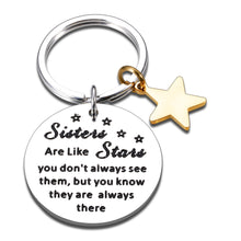 Load image into Gallery viewer, Sisters Gifts from Sister Sweet 16 Birthday Christmas Gifts Keychain for Big Little Soul Sister Best Friend BFF Wedding Gifts for Sister Valentines Day Mothers Day Gifts for Sister, Teen, Girls, Women
