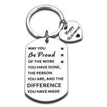 Load image into Gallery viewer, Retirement Gifts for Women Men 2022 Retirement Appreciation Gifts Keychain for Boss Male Female Leader Teacher Nurse Coworker Leaving Gifts for Colleague Employee Best Friends Work Staff Gifts
