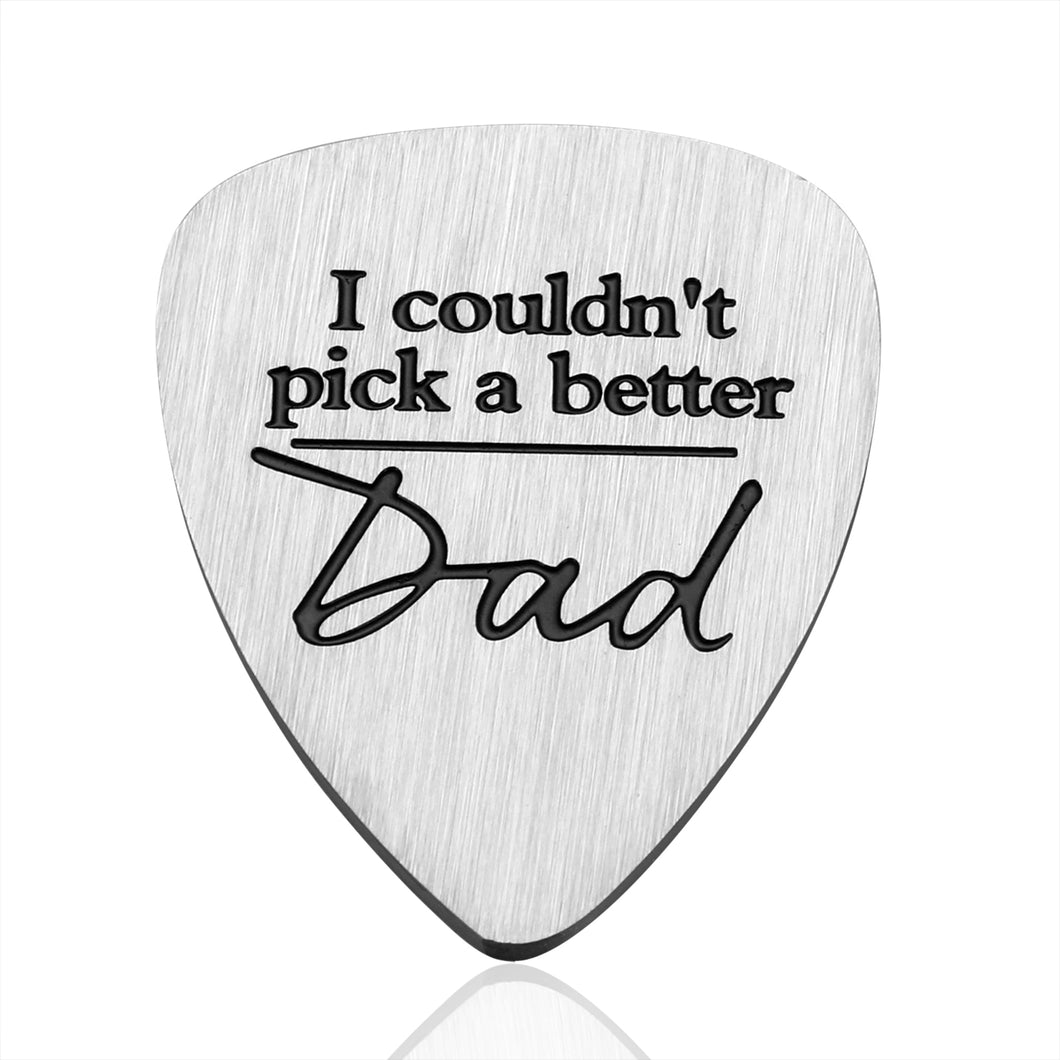 Father’s Day Guitar Picks Gift for Dad Step Dad Father from Son Daughter Kids Funny Guitar Stuff Gift for Dad to be Christmas Birthday Wedding Anniversary Guitar Pick Gift for Musician Guitar Player