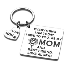 Load image into Gallery viewer, Mom Gifts from Daughter Stepdaughter Mother’s Day Keychain Gifts for Mom Thank You Gifts Christmas Present for Mom Women from Daughter Birthday Wedding Gifts Mother of The Bride Present to Mom
